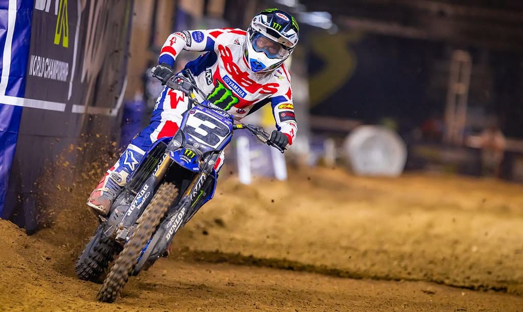 Tomac and Yamaha Split image